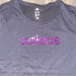 Adidas purple logo t-shirt size xlarge